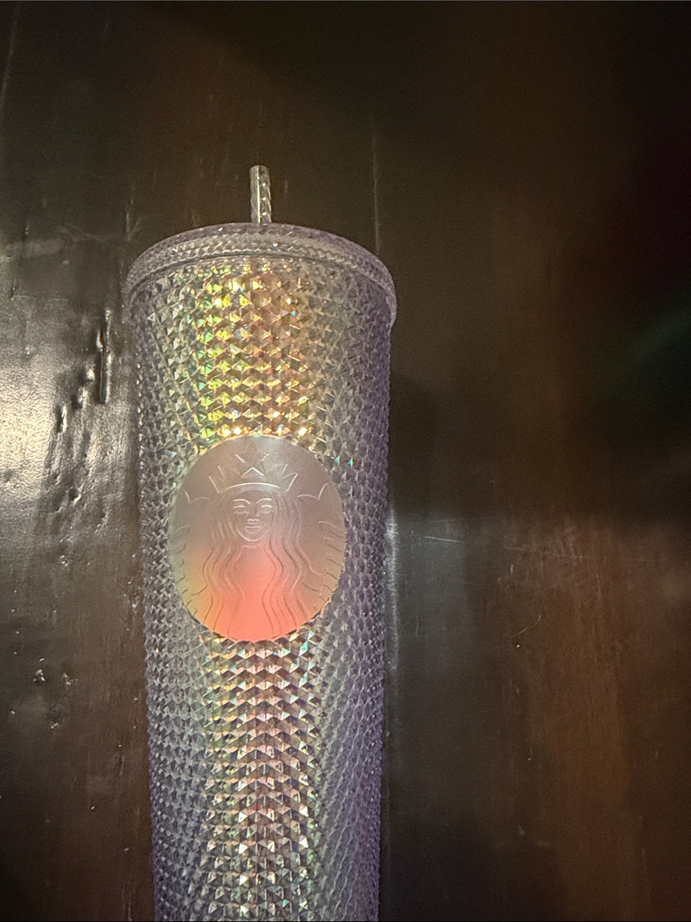Starbucks Iridescent Studded Tumbler in Purple and Rainbow Hues